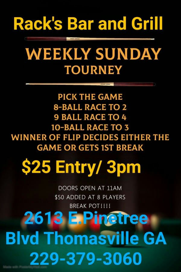 Tournament flyer / rules image