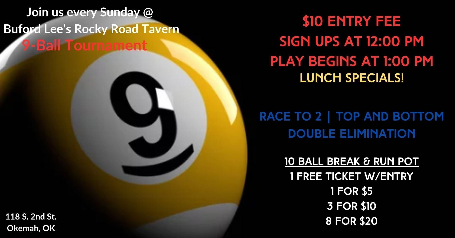Tournament flyer / rules image