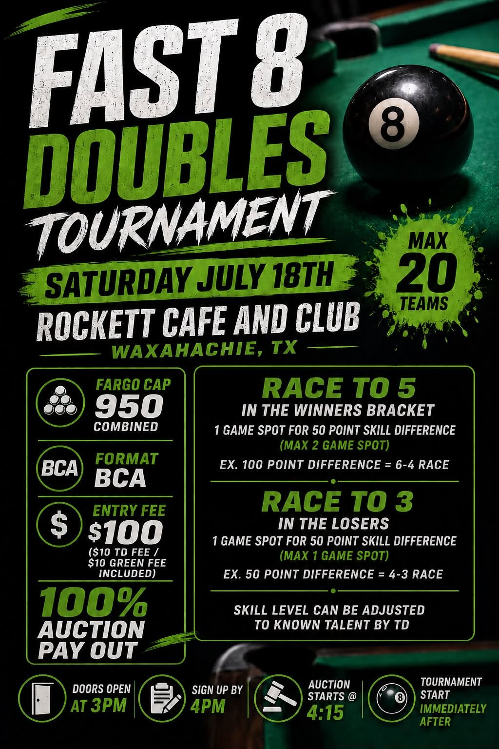 Tournament flyer / rules image