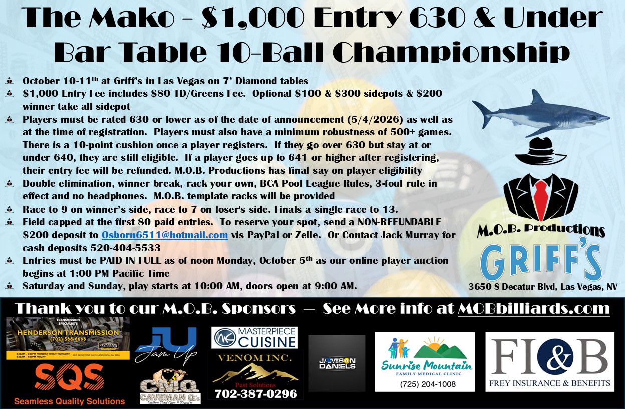 Tournament flyer / rules image