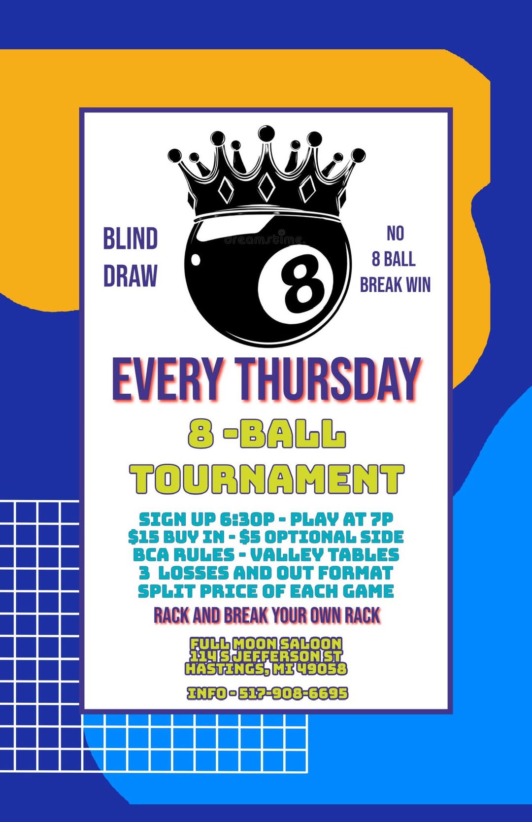 Tournament flyer / rules image