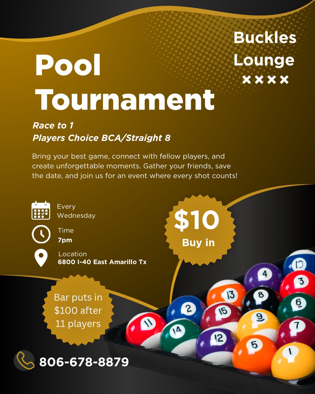 Tournament flyer / rules image